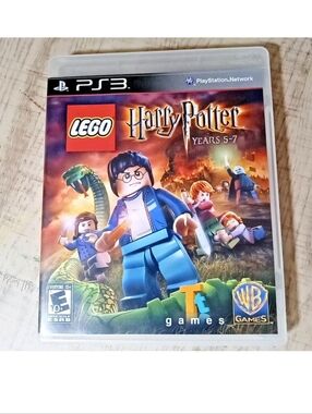 Lego Harry Potter PS3 Video Game Years 5-7 Cover - Blue, Orange, Purple